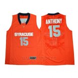 Camiseta NCAA Syracuse Orange Carmelo Anthony #15 Naranja