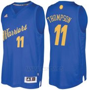 Camiseta Navidad 2016 Golden State Warriors Klay Thompson #11 Azul