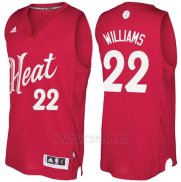 Camiseta Navidad 2016 Miami Heat Derrick Williams #22 Rojo