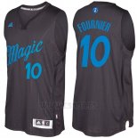 Camiseta Navidad 2016 Orlando Magic Evan Fournier #10 Negro