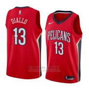 Camiseta New Orleans Pelicans Cheick Diallo #13 Statement 2018 Rojo