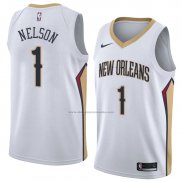 Camiseta New Orleans Pelicans Jameer Nelson #1 Association 2018 Blanco