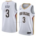 Camiseta New Orleans Pelicans Omer Asik #3 Association 2018 Blanco