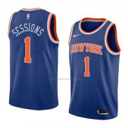 Camiseta New York Knicks Ramon Sessions #1 Icon 2018 Azul