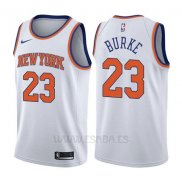 Camiseta New York Knicks Trey Burke #23 Association 2017-18 Blanco