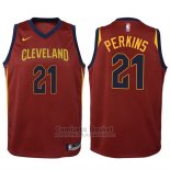 Camiseta Nino Cleveland Cavaliers Kendrick Perkins Icon #21 2017-18 Rojo