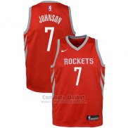 Camiseta Nino Houston Rockets Joe Johnson Icon #7 2017-18 Rojo