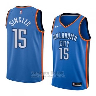 Camiseta Oklahoma City Thunder Kyle Singler #15 Icon 2018 Azul