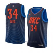 Camiseta Oklahoma City Thunder Tyler Davis #34 Statement 2018 Azul