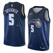 Camiseta Orlando Magic Mohamed Bamba Ciudad #5 2017-18 Azul