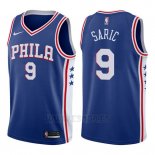 Camiseta Philadelphia 76ers Dario Saric #9 Swingman Icon 2017-18 Azul