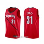 Camiseta Portland Trail Blazers Seth Curry #31 Earned Rojo