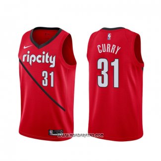 Camiseta Portland Trail Blazers Seth Curry #31 Earned Rojo