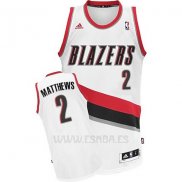 Camiseta Portland Trail Blazers Wesley Matthews #2 Blanco