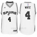 Camiseta San Antonio Spurs Derrick White #4 Home 2017-18 Blanco