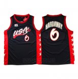 Camiseta USA 1996 Anfernee Hardaway #6 Negro