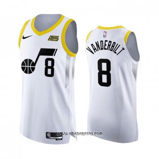 Camiseta Utah Jazz Jarred Vanderbilt #8 Association Autentico 2022-23 Blanco