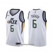 Camiseta Utah Jazz Rayjon Tucker #6 Association Edition Blanco
