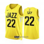 Camiseta Utah Jazz Rudy Gay #22 Icon 2022-23 Amarillo