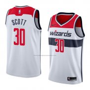 Camiseta Washington Wizards Mike Scott #30 Association 2018 Blanco