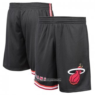 Pantalone Miami Heat Mitchell & Ness Negro