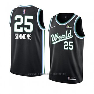 Camiseta 2019 Rising Star Ben Simmons #25 USA Negro