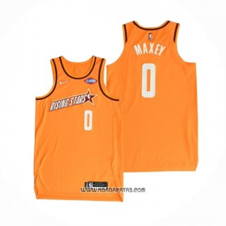 Camiseta 2022 Rising Star Tyrese Maxey #0 Worthy Naranja