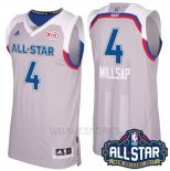 Camiseta All Star 2017 Atlanta Hawks Paul Millsap #4 Gris