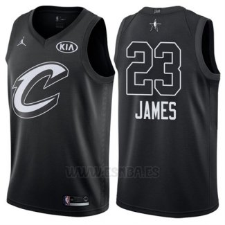 Camiseta All Star 2018 Cleveland Cavaliers Lebron James #23 Negro