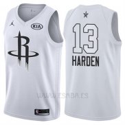 Camiseta All Star 2018 Houston Rockets James Harden #13 Blanco