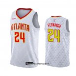 Camiseta Atlanta Hawks Bruno Fernando #24 Association Blanco