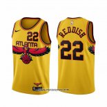 Camiseta Atlanta Hawks Cam Reddish #22 Ciudad 2021-22 Amarillo