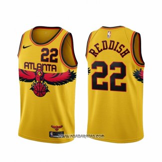 Camiseta Atlanta Hawks Cam Reddish #22 Ciudad 2021-22 Amarillo