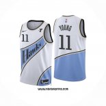 Camiseta Atlanta Hawks Trae Young #11 Ciudad 2024-25 Blanco