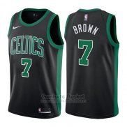 Camiseta Boston Celtics Jaylen Brown Statement #7 2017-18 Negro