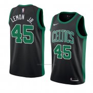 Camiseta Boston Celtics Walter Lemon Jr #45 Statement 2018 Negro