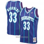 Camiseta Charlotte Hornets Alonzo Mourning #33 Mitchell & Ness Violeta