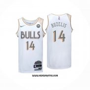 Camiseta Chicago Bulls Matas Buzelis #14 Ciudad 2024-25 Blanco