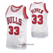 Camiseta Chicago Bulls Scottie Pippen #33 Mitchell & Ness 1997-98 Blanco