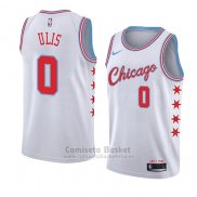 Camiseta Chicago Bulls Tyler Ulis #0 Ciudad 2018 Blanco