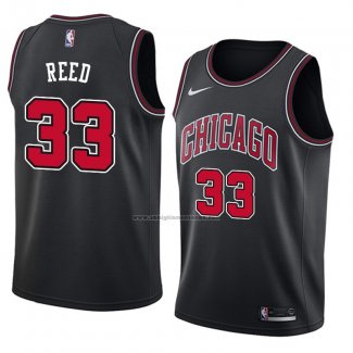 Camiseta Chicago Bulls Willie Reed #33 Statement 2018 Negro