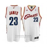 Camiseta Cleveland Cavaliers Lebron James Home #23Blanco