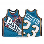 Camiseta Detroit Pistons Blake Griffin #23 Mitchell & Ness Big Face Azul