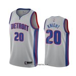 Camiseta Detroit Pistons Brandon Knight #20 Statement 2020-21 Gris