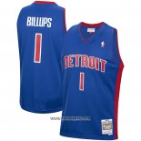 Camiseta Detroit Pistons Chauncey Billups #1 Mitchell & Ness 2003-04 Azul