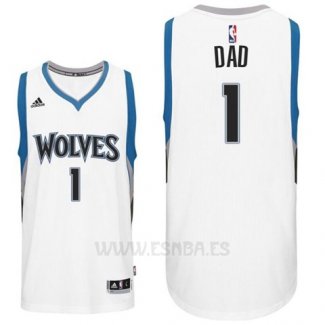 Camiseta Dia del Padre Minnesota Timberwolves DAD #1 Blanco