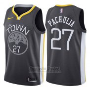 Camiseta Golden State Warriors Mens Zaza Pachulia Statement #27 2017-18 Gris