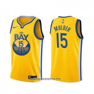 Camiseta Golden State Warriors Mychal Mulder #15 Statement Amarillo