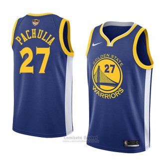 Camiseta Golden State Warriors Zaza Pachulia Finals Bound Icon #27 2017-18 Azul