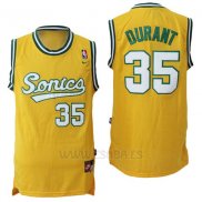 Camiseta Historic Seattle SuperSonics Kevin Durant #35 Amarillo